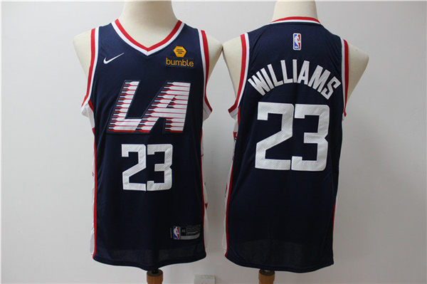 Clippers 23 Lou Williams Navy City Edition Nike Swingman Jersey