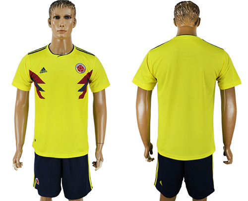 Colombia Home 2018 FIFA World Cup Soccer Jersey