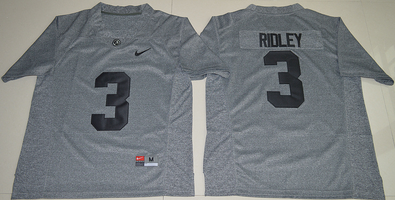 Crimson Tide 3 Calvin Ridley Gridiron Gray Limited Stitched NCAA Jersey