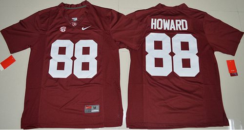 Crimson Tide 88 O J Howard Red Limited Stitched NCAA Jersey