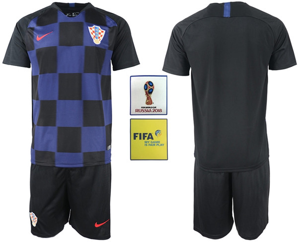 Croatia Away 2018 FIFA World Cup Men's Customized Jersey