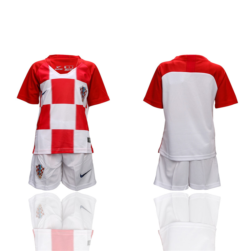 Croatia Home Youth 2018 FIFA World Cup Soccer Jersey
