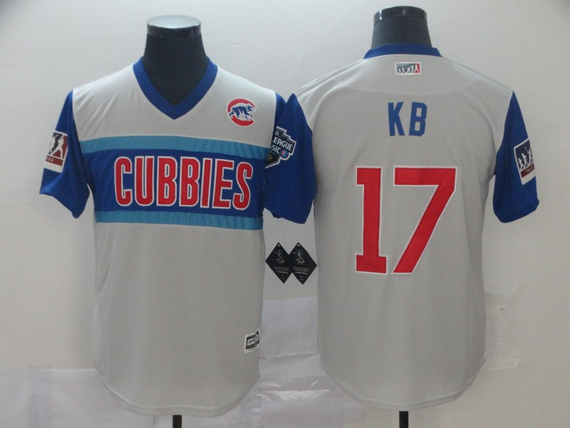 Cubs 17 Kris Bryant Kb Gray 2019 MLB Little League Classic Player Jersey