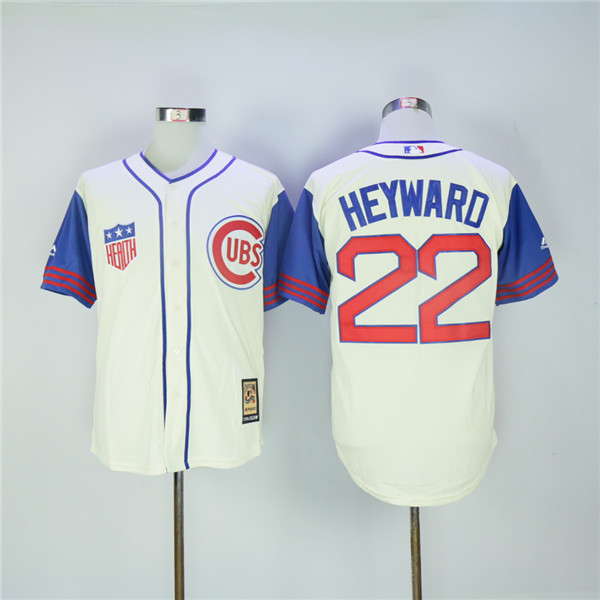 Cubs 22 Jason Heyward Cream Cooperstown Collection Jersey