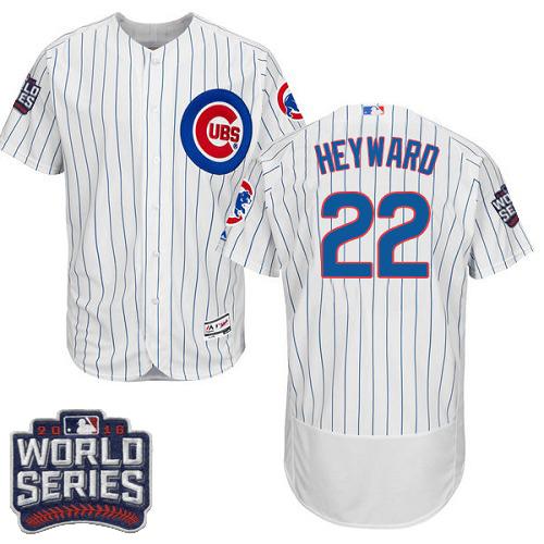 Cubs 22 Jason Heyward White Flexbase Authentic Collection 2016 World Series Bound Stitched MLB Jersey
