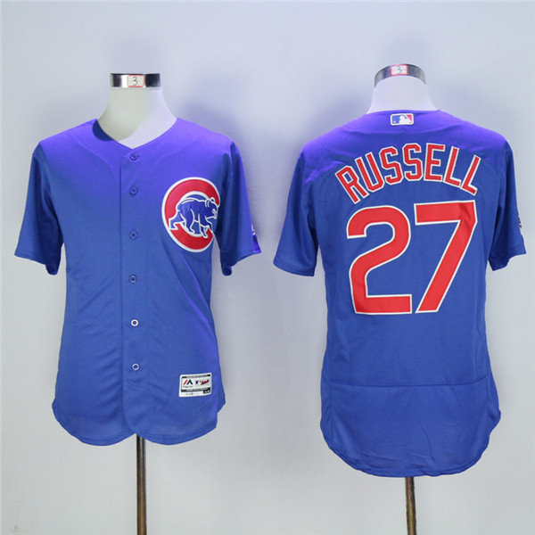 Cubs 27 Addison Russell Royal Flexbase Jersey