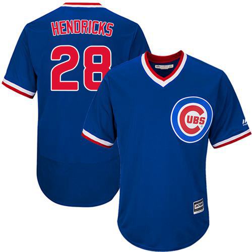 Cubs 28 Kyle Hendricks Blue Flexbase Authentic Collection Cooperstown Stitched MLB Jersey