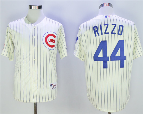 Cubs 44 Anthony Rizzo Cream 1969 Turn Back The Clock Jersey