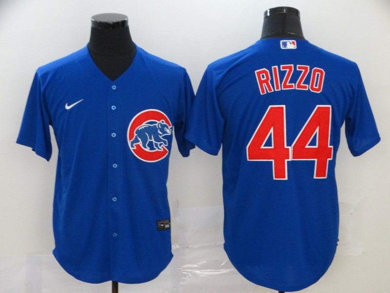 Cubs 44 Anthony Rizzo Royal 2020 Nike Cool Base Jersey