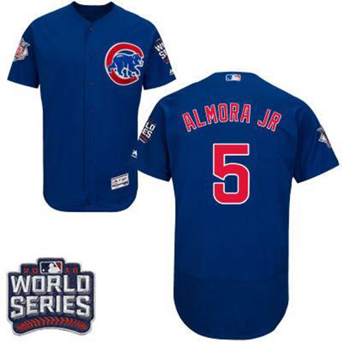 Cubs 5 Albert Almora Jr Blue Flexbase Authentic Collection 2016 World Series Bound Stitched MLB Jersey