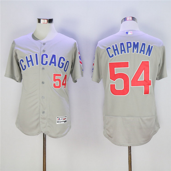 Cubs 54 Aroldis Chapman Gray Flexbase Jersey