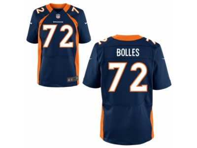 Denver Broncos 72 Garett Bolles  Blue 2017 Draft Pick Elite Jersey