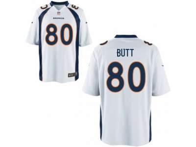 Denver Broncos 80 Jake Butt  White 2017 Draft Pick Game Jersey