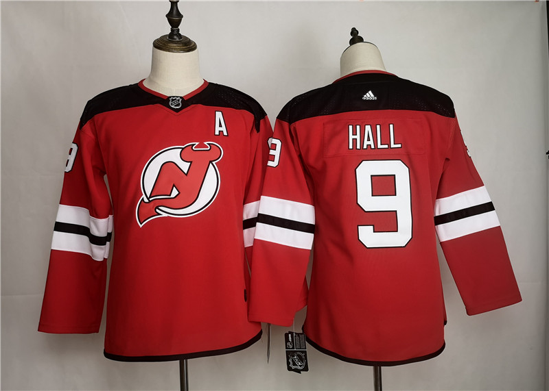 Devils 9 Taylor Hall Red Women Adidas Jersey