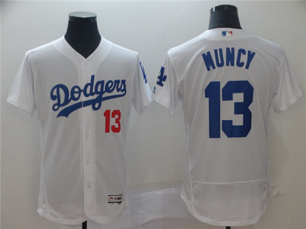 Dodgers 13 Max Muncy White Flexbase Jersey