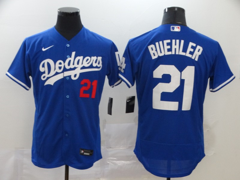 Dodgers 21 Walker Buehler Royal 2020 Nike Flexbase Jersey