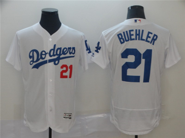 Dodgers 21 Walker Buehler White Flexbase Jersey