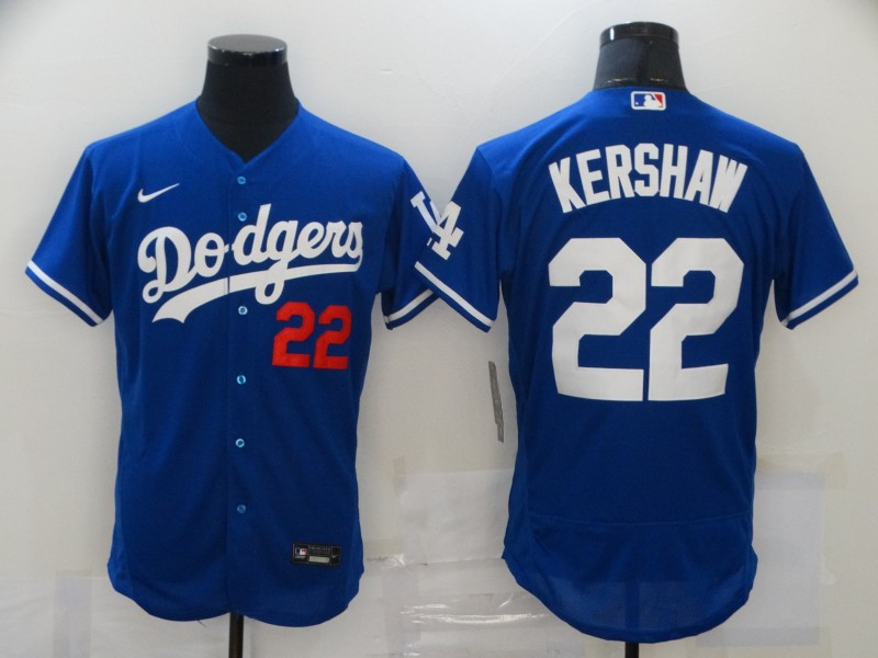 Dodgers 22 Clayton Kershaw Royal 2020 Nike Flexbase Jersey