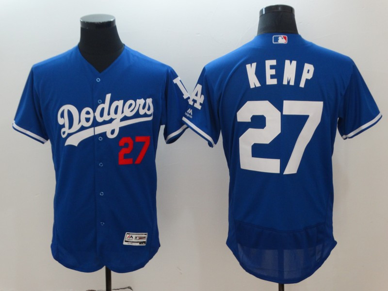 Dodgers 27 Matt Kemp Royal Flexbase Jersey