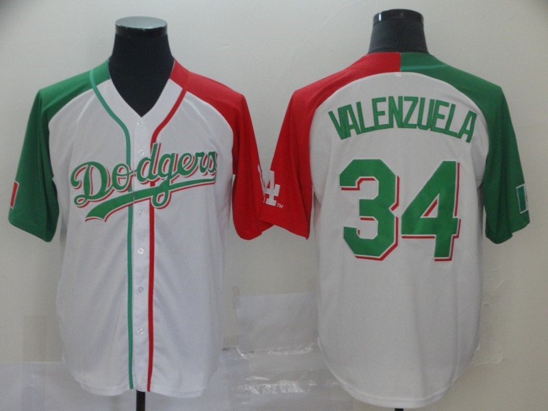 Dodgers 34 Fernando Valenzuela White Mexican Heritage Culture Night Jersey Mexico