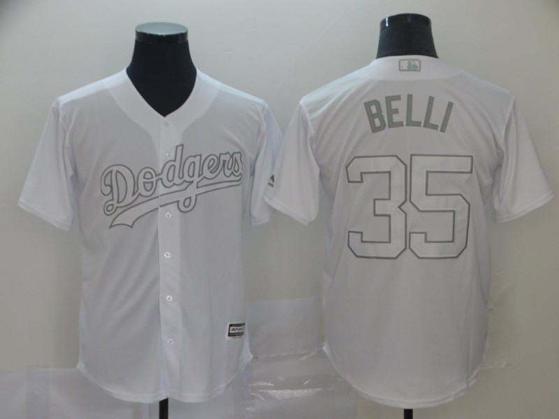 Dodgers 35 Cody Bellinger Belli White 2019 Players' Weekend Player Jersey