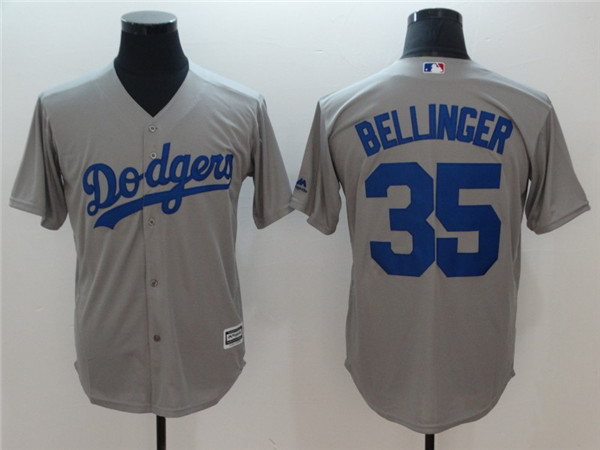 Dodgers 35 Cody Bellinger Gray Cool Base Jersey