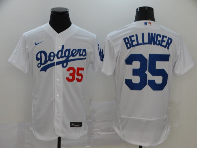 Dodgers 35 Cody Bellinger White 2020 Nike Flexbase Jersey