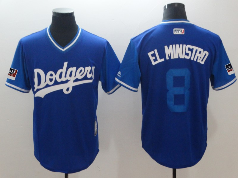 Dodgers 8 Manny Machado El Ministro Royal 2018 Players' Weekend Authentic Team Jersey