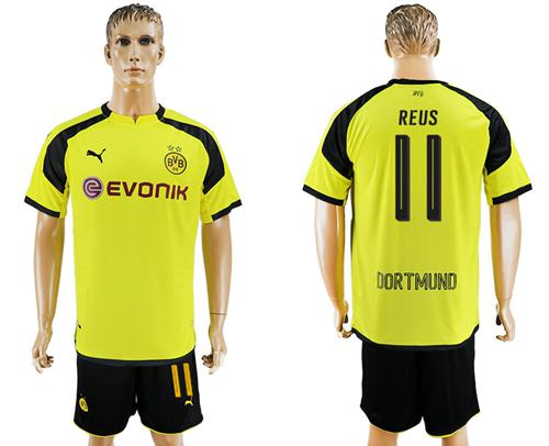 Dortmund 11 Reus European Away Soccer Club Jersey