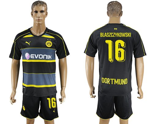 Dortmund 16 Blaszczykowski Away Soccer Club Jersey