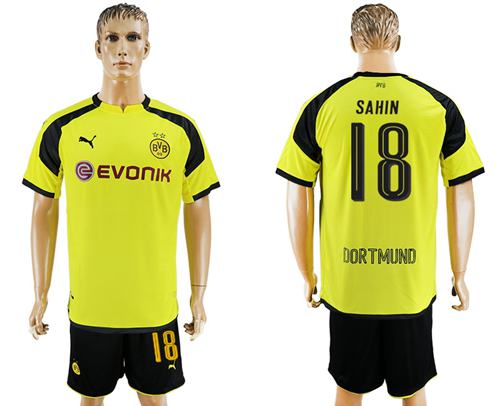 Dortmund 18 Sahin European Away Soccer Club Jersey