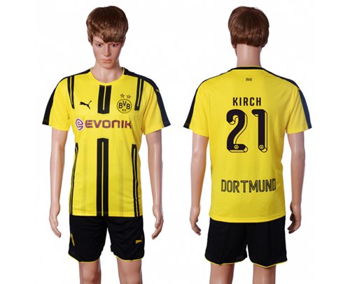 Dortmund 21 Kirch Home Soccer Club Jersey