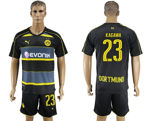 Dortmund 23 Kagawa Away Soccer Club Jersey