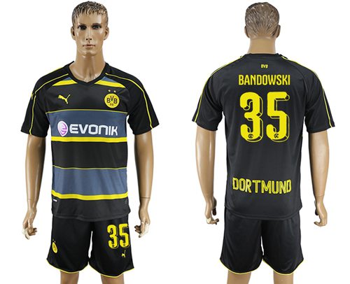 Dortmund 35 Bandowski Away Soccer Club Jersey