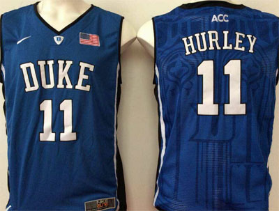 Duke Blue Devils 11 Bobby Hurley Blue Basketball Stitched NCAA Jersey