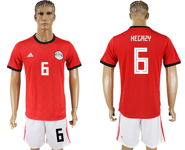 Egypt 6 HEGAZY Home 2018 FIFA World Cup Soccer Jersey
