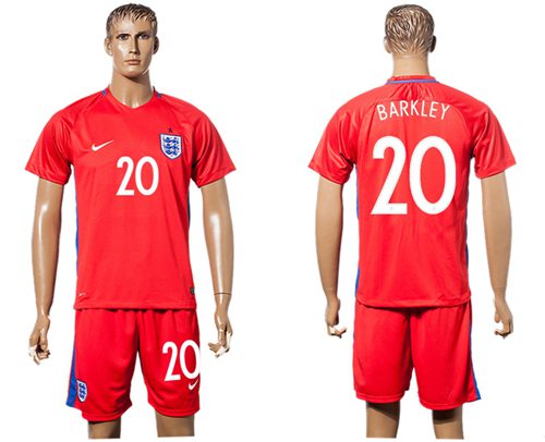 England 20 Barkley Away Soccer Country Jersey