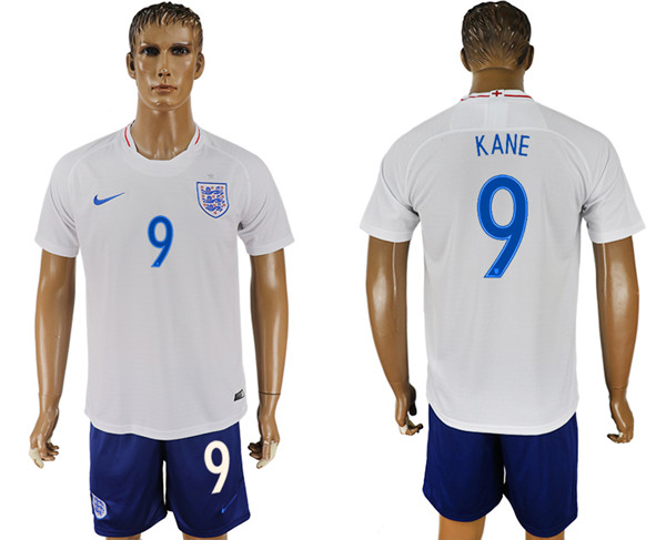 England 9 KANE Home 2018 FIFA World Cup Soccer Jersey