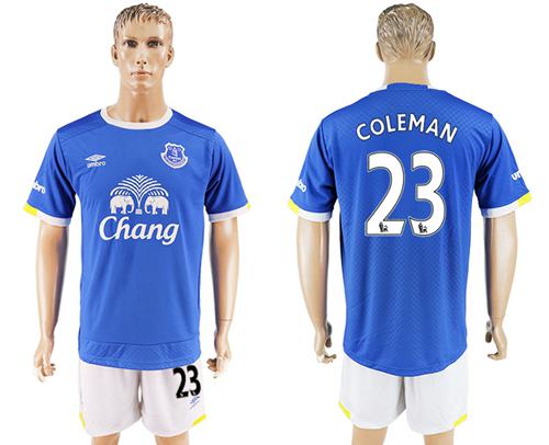 Everton 23 Coleman Home Soccer Club Jersey