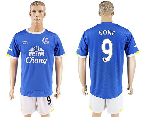 Everton 9 Kone Home Soccer Club Jersey