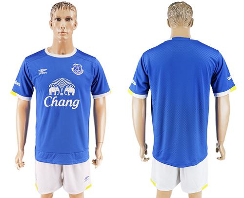 Everton Blank Home Soccer Club Jersey