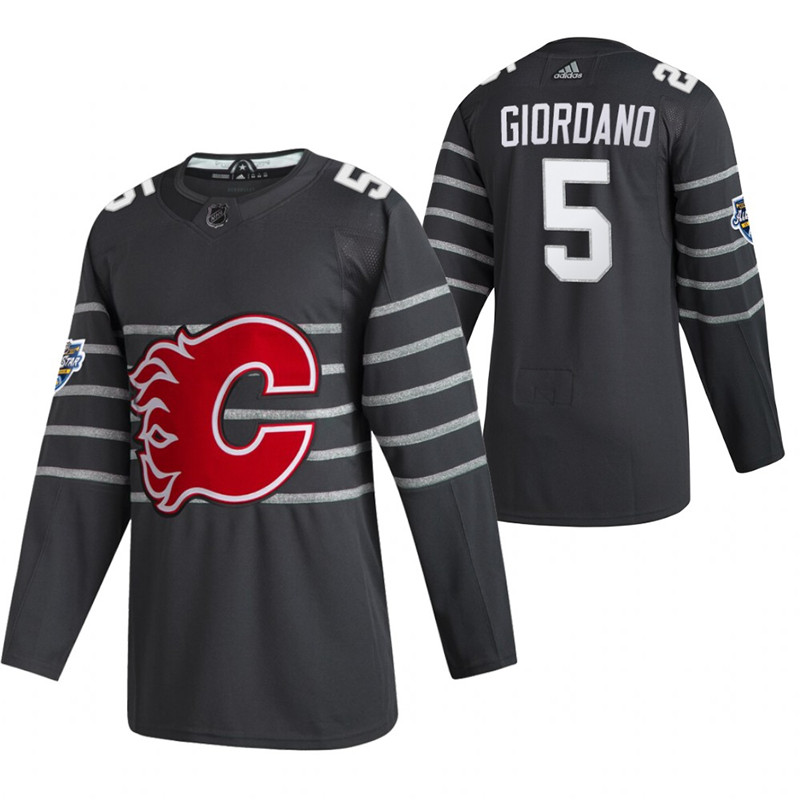 Flames 5 Mark Giordano Gray 2020 NHL All Star Game Adidas Jersey