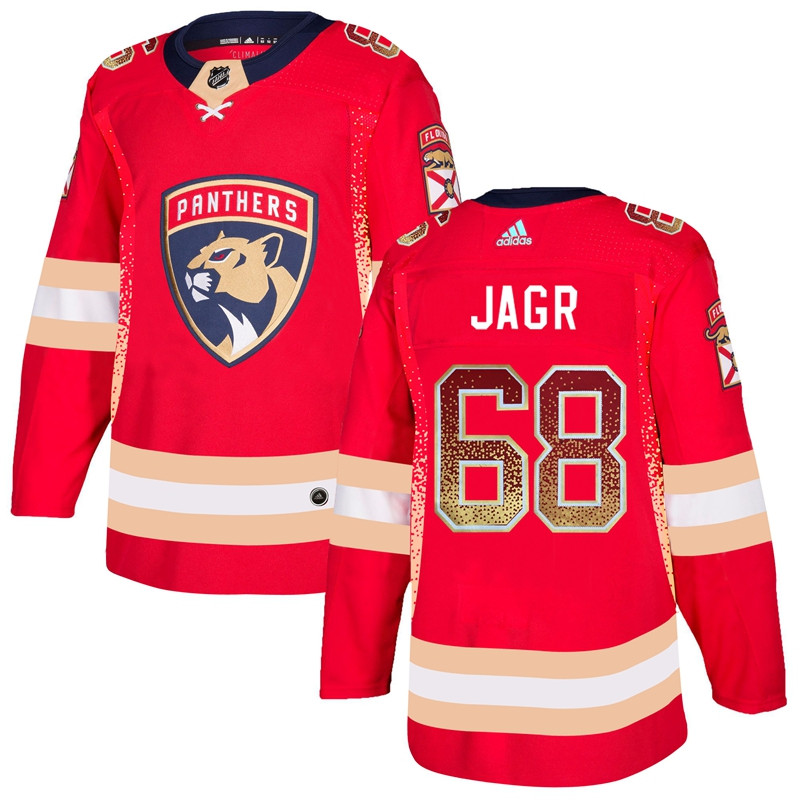 Florida Panthers 68 Jaromir Jagr Red Drift Fashion  Jersey