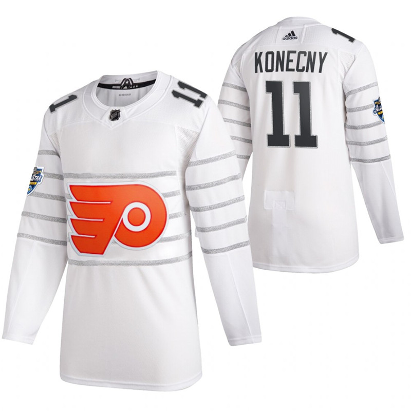 Flyers 11 Travis Konecny White 2020 NHL All Star Game Adidas Jersey
