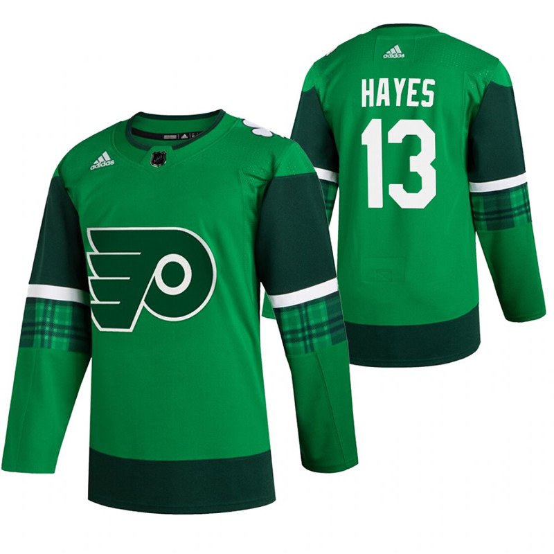Flyers 13 Kevin Hayes Green 2020 Adidas Jersey
