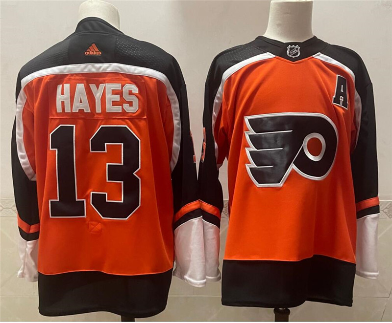 Flyers 13 Kevin Hayes Orange 2020 New Adidas Jersey