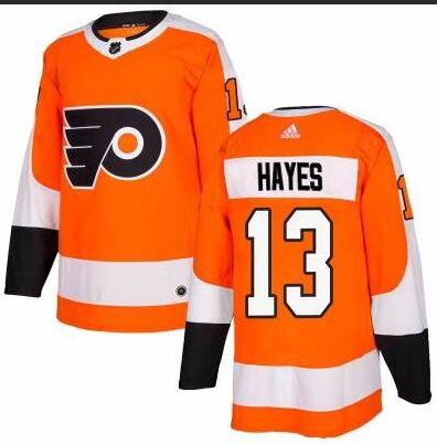 Flyers 13 Kevin Hayes Orange Adidas Jersey
