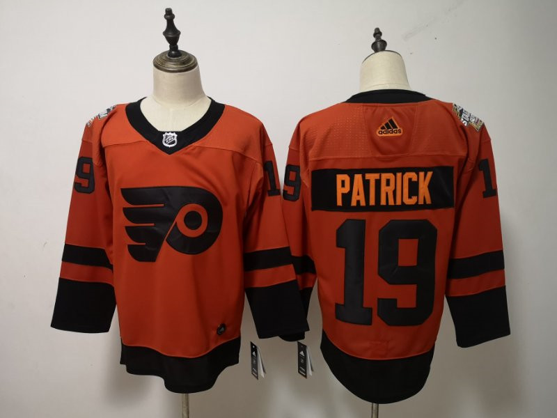 Flyers 19 Nolan Patrick Orange 2019 NHL Stadium Series Adidas Jersey