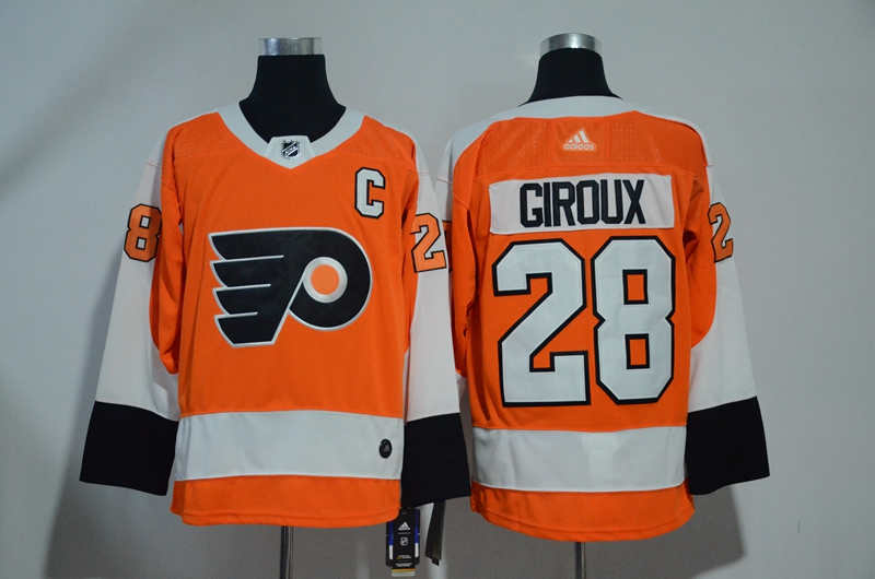 Flyers 28 Claude Giroux Orange  Jersey