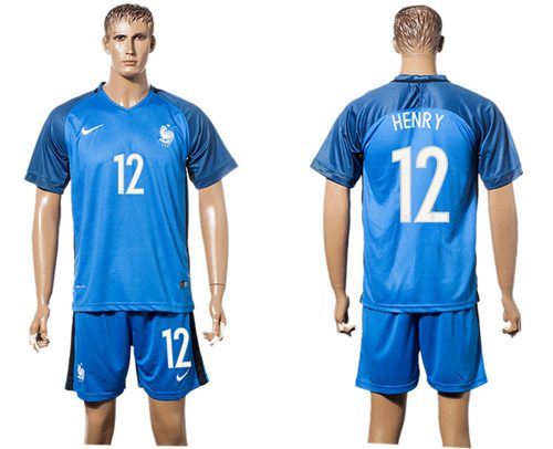 France 12 Henry Home Soccer Country Jersey